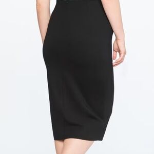 Eloquii Column Black Knit Maxi Skirt Size 18/20 NWT